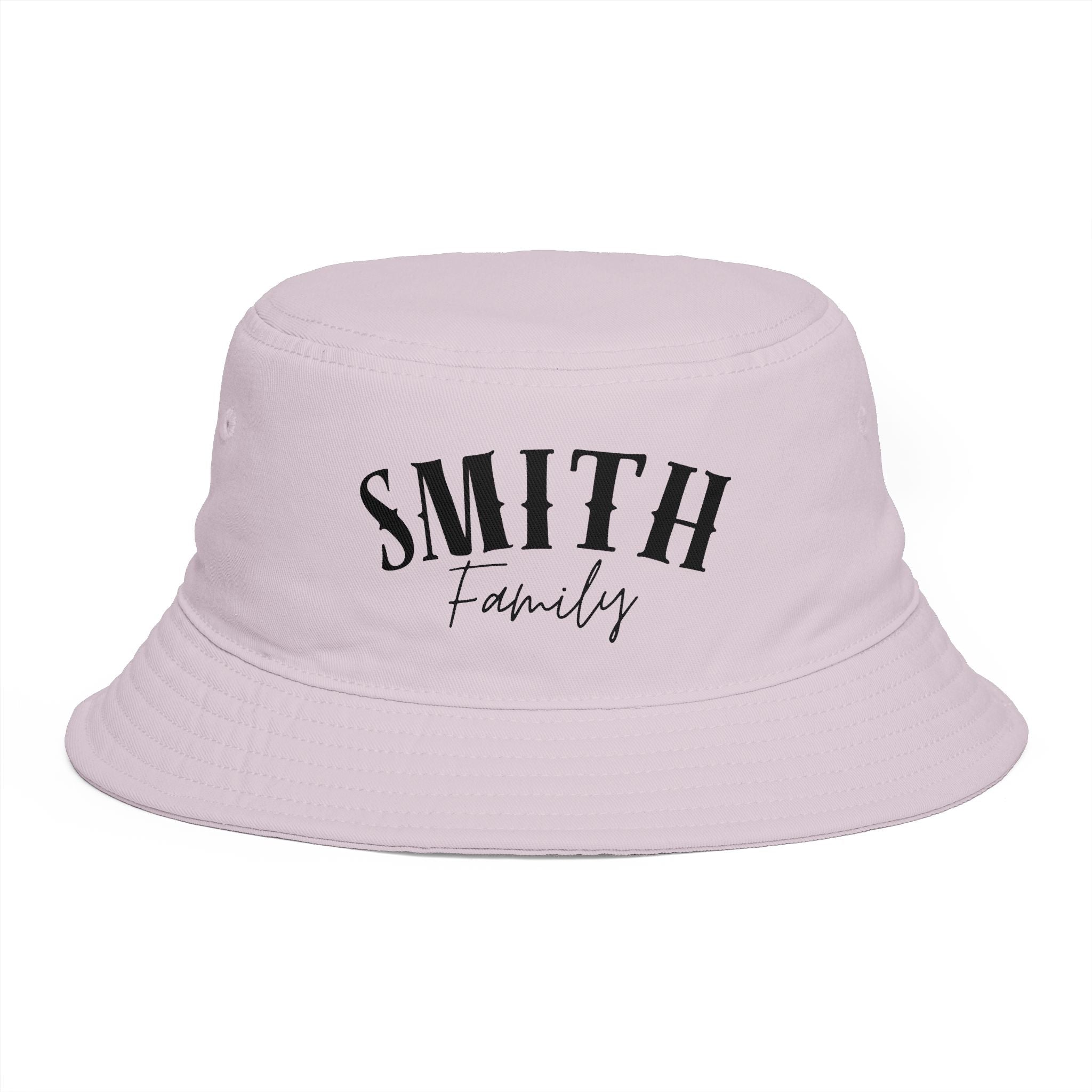 Personalized Curved Text Bucket Hat