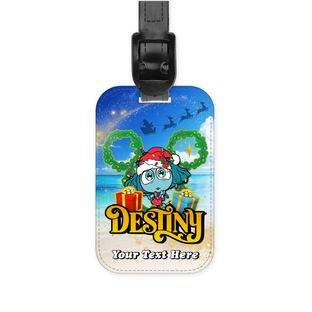 Magical Cruise Line Christmas Luggage Tag - Inside Out