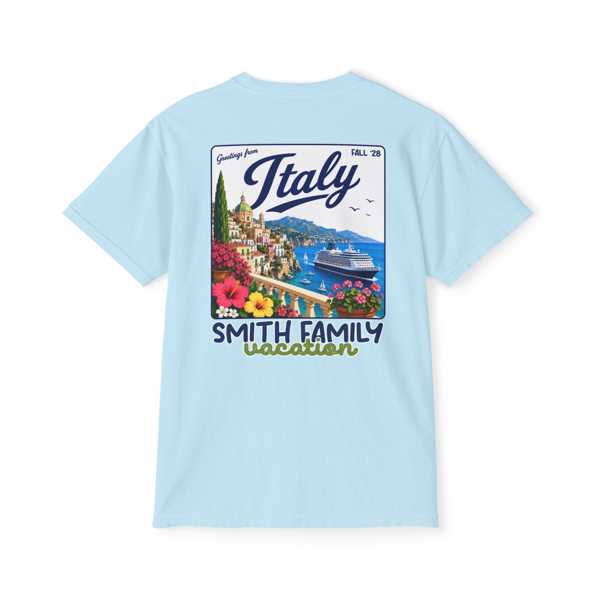 Greetings from Italy Pocket Tee - Suite Escape