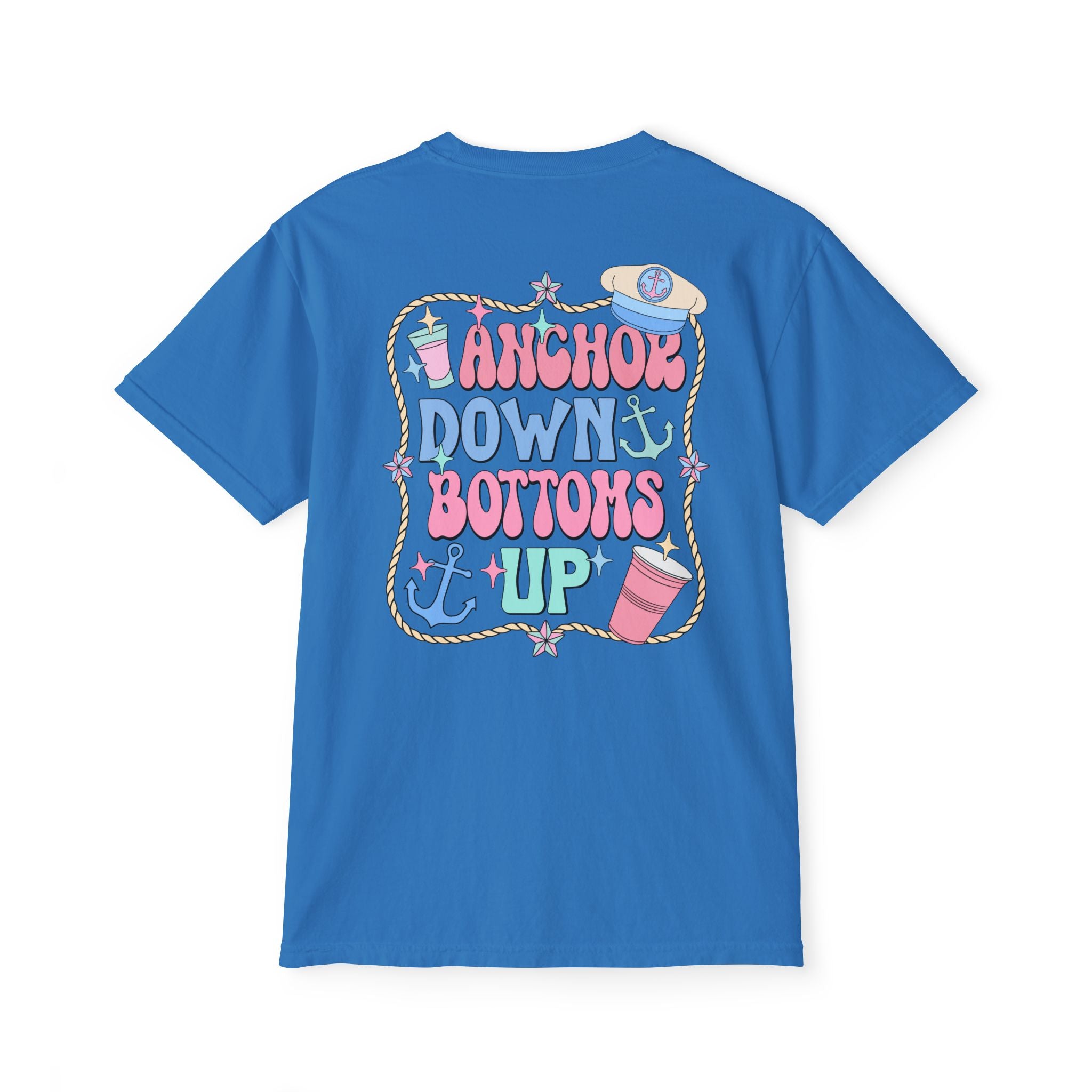 Anchor Down Bottoms Up Pocket Tee
