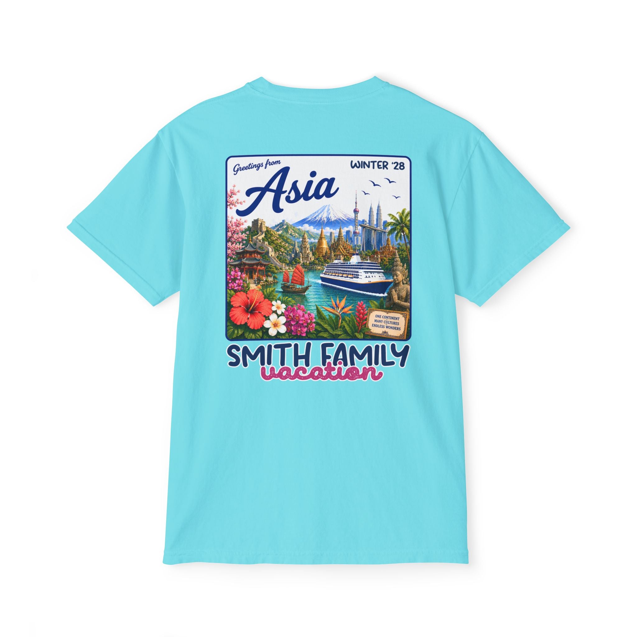 Greetings from Asia Pocket Tee - Suite Escape
