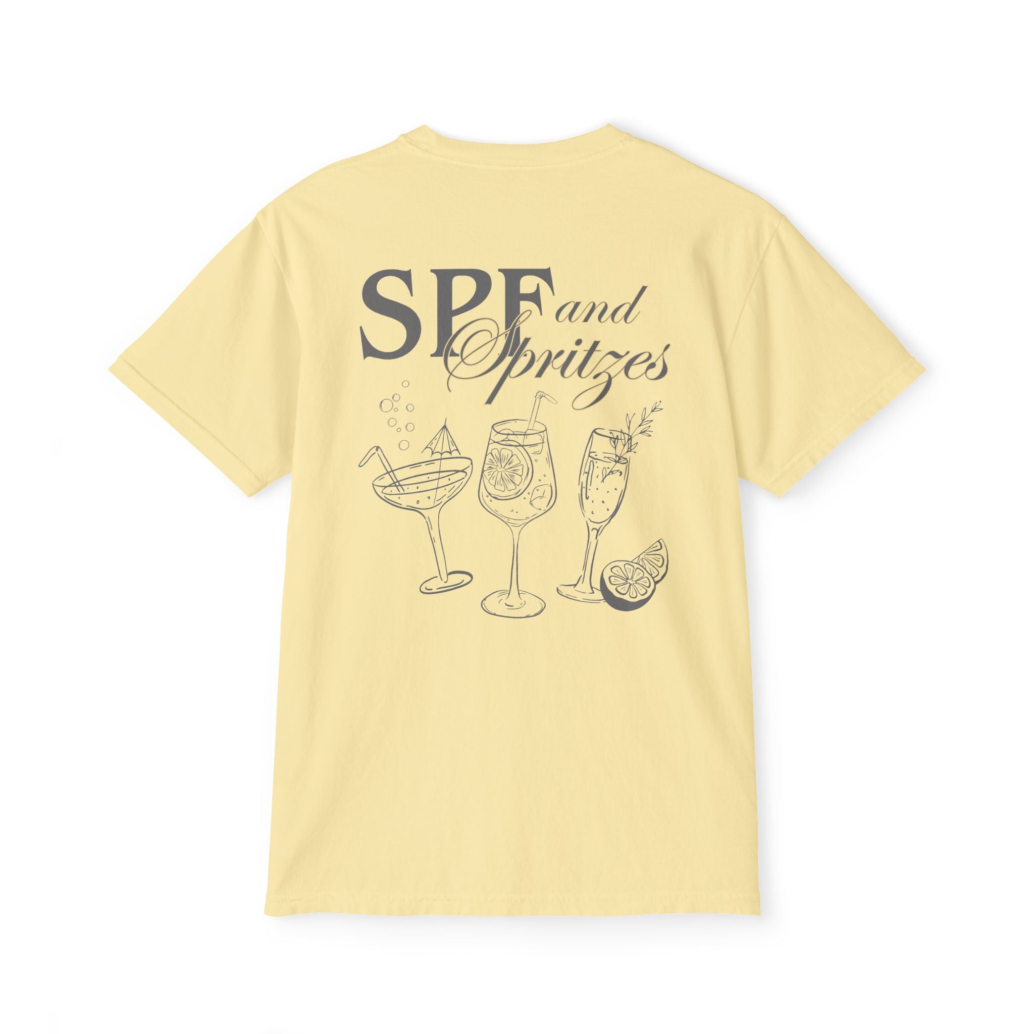 SPF & Spritzes Pocket Tee - Suite Escape