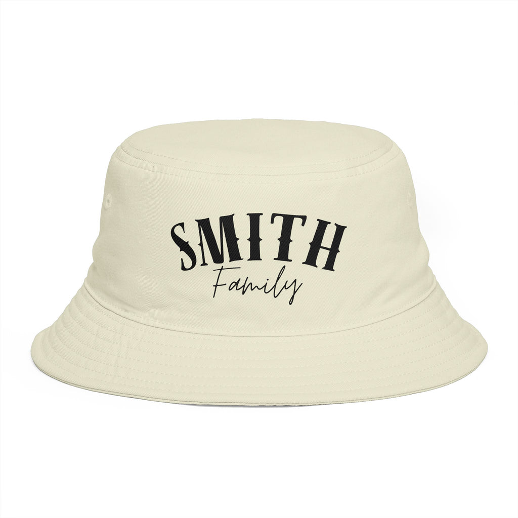 Personalized Curved Text Bucket Hat