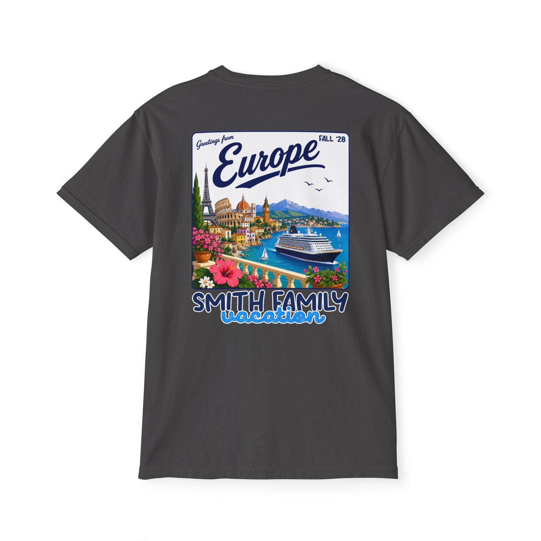 Greetings from Europe Pocket Tee - Suite Escape