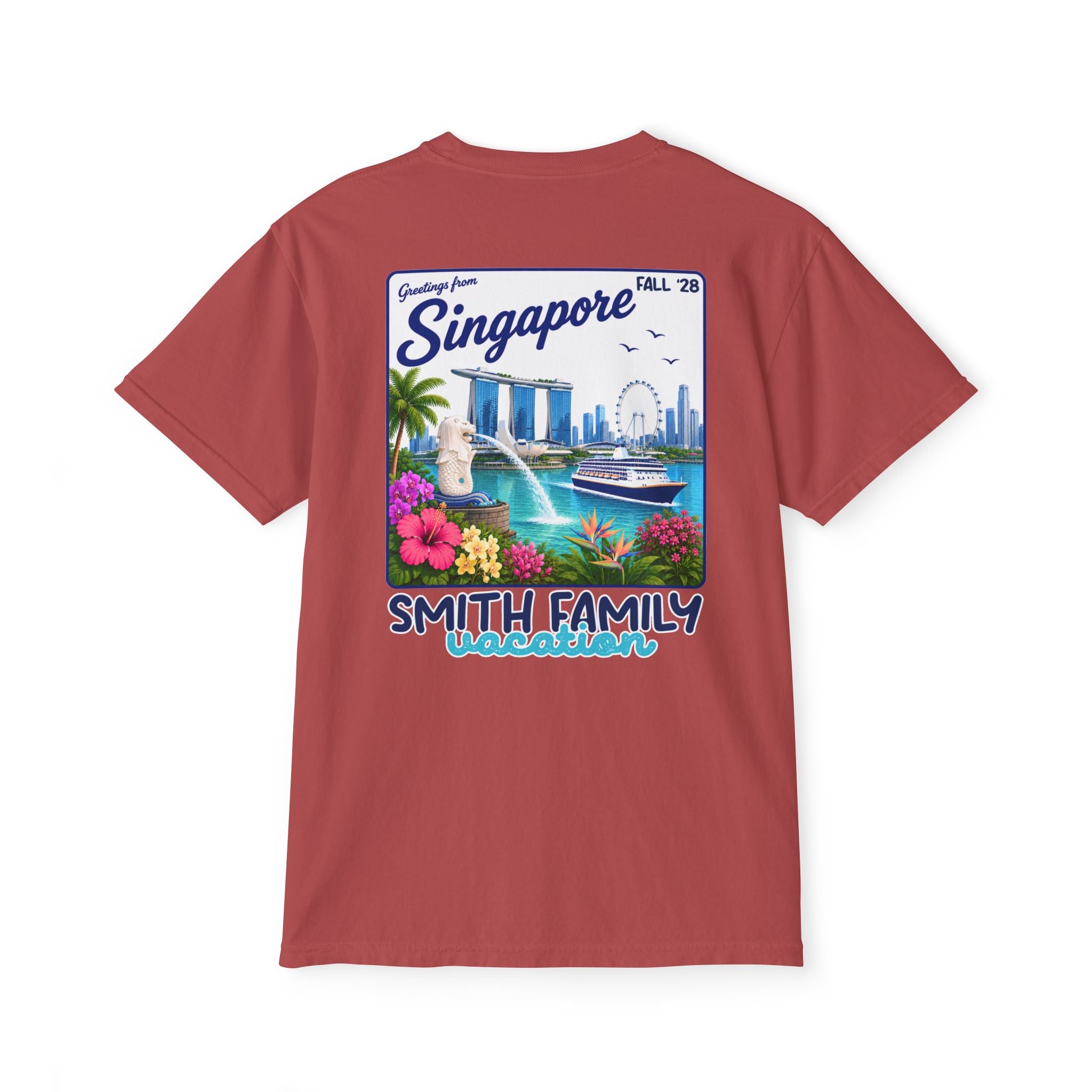Greetings from Singapore Pocket Tee - Suite Escape