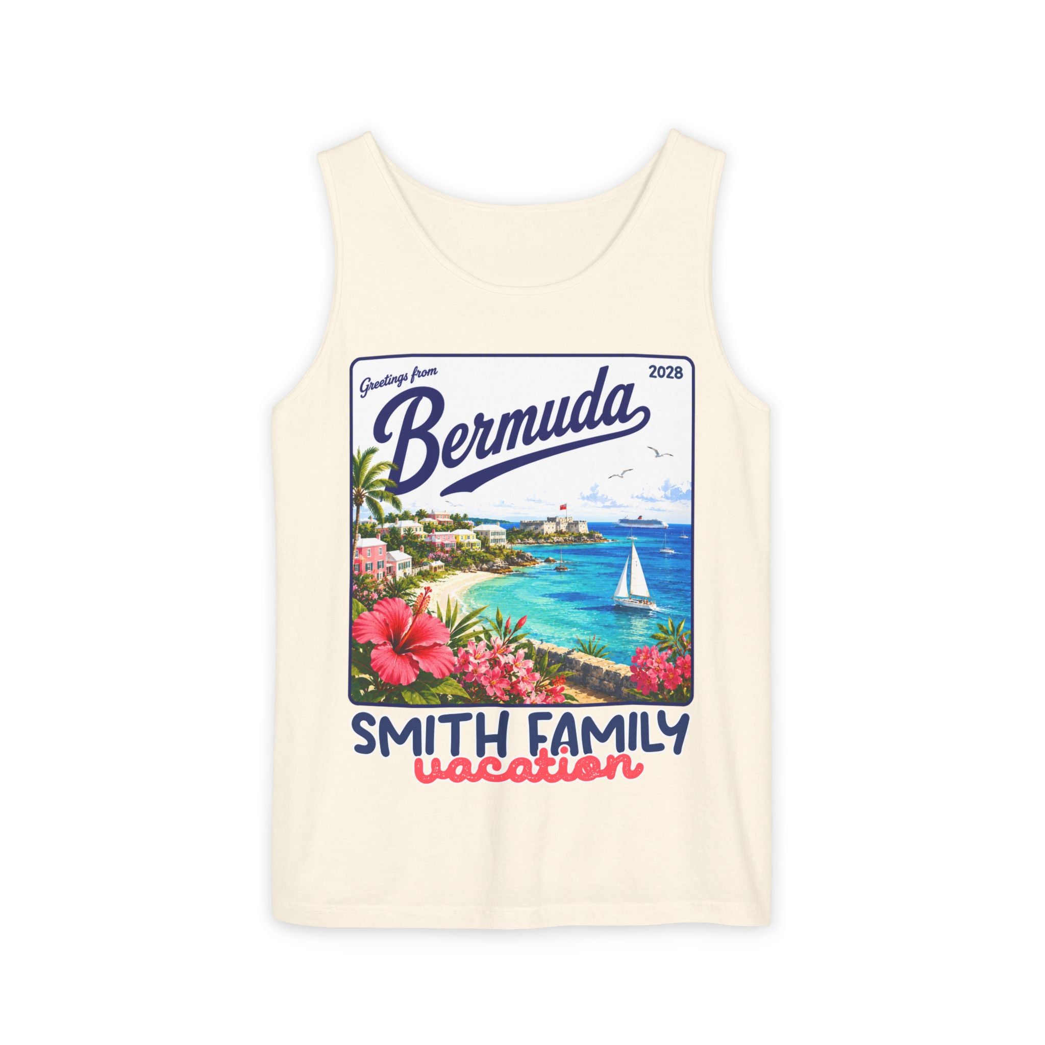Greetings from Bermuda Tank Top - Suite Escape