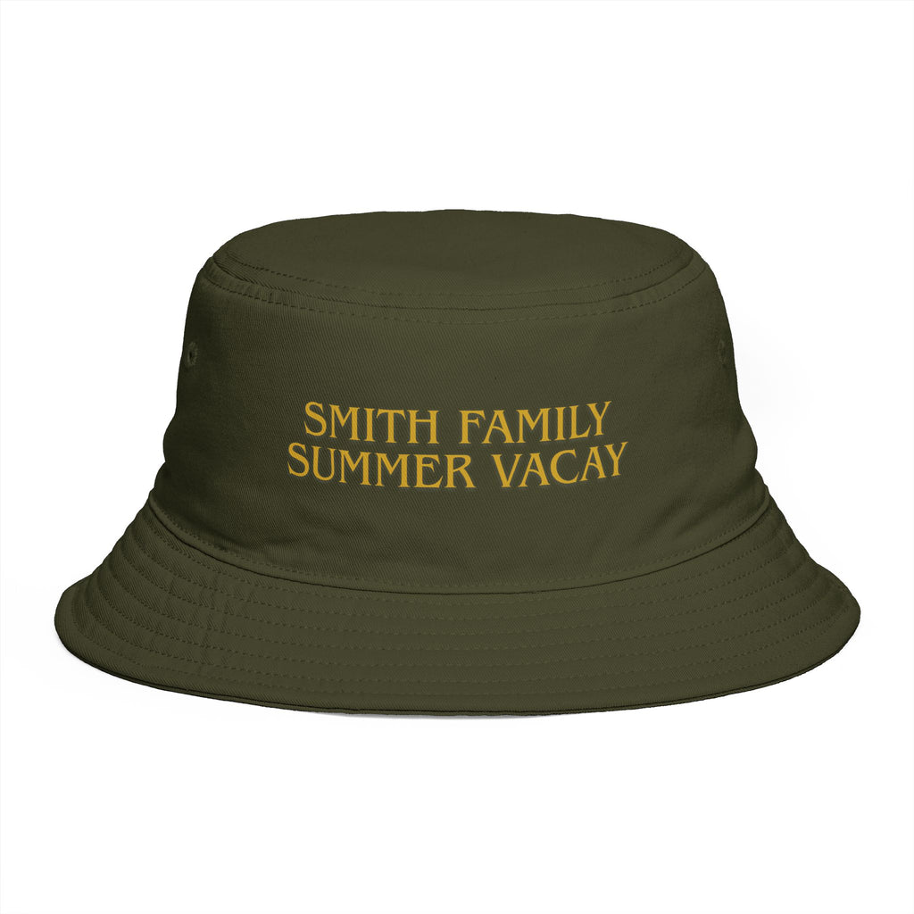 Personalized Gold Text Bucket Hat - Suite Escape