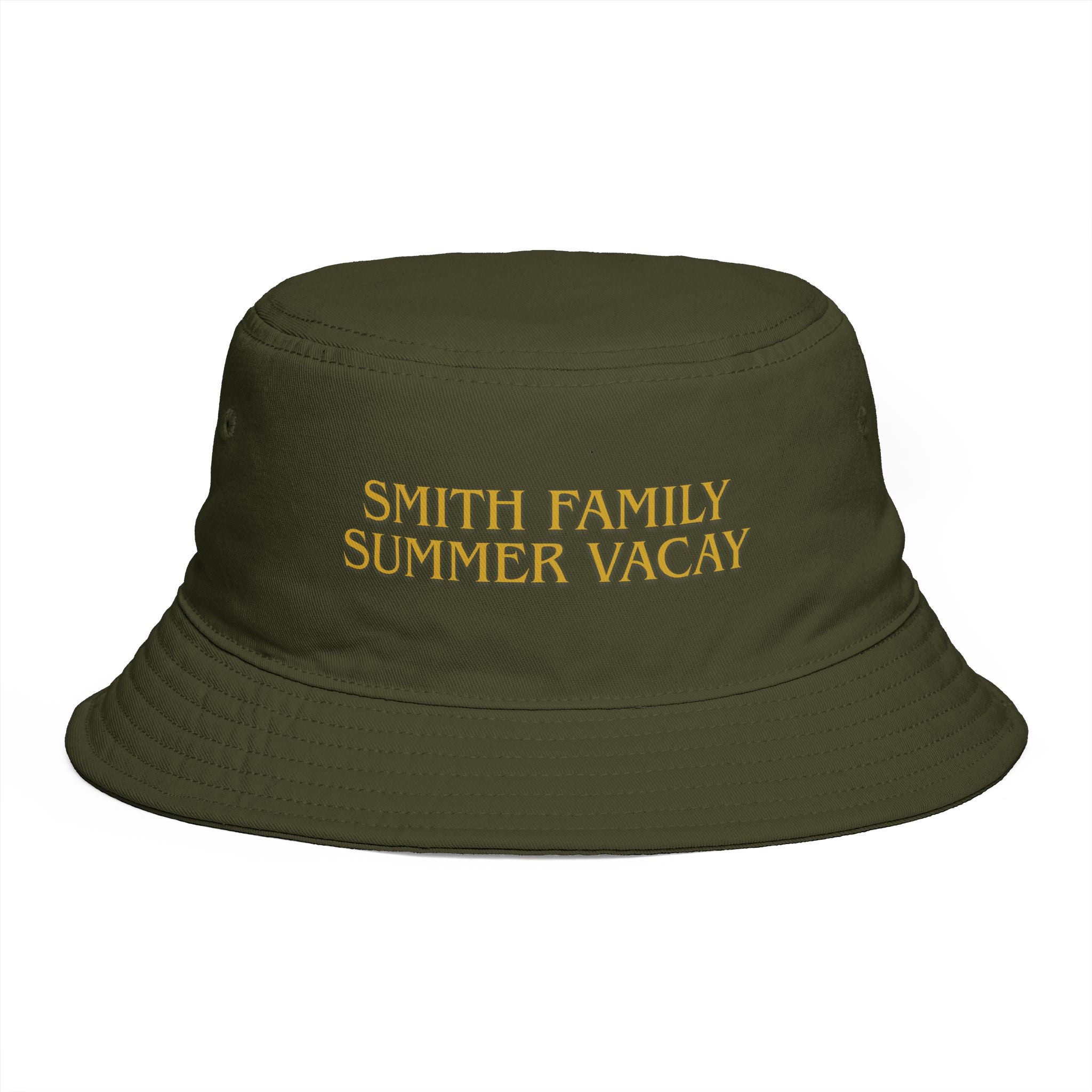 Personalized Gold Text Bucket Hat - Suite Escape