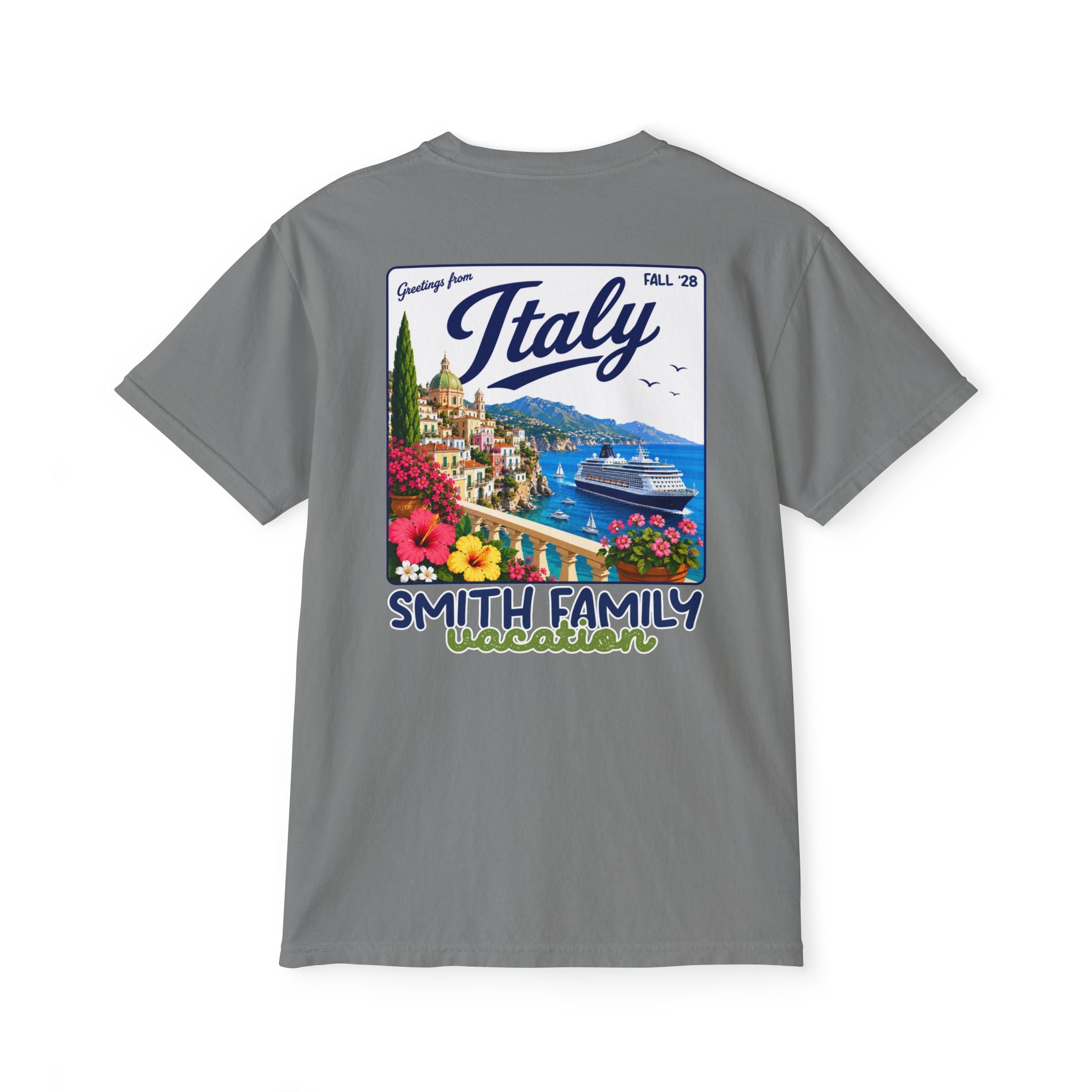 Greetings from Italy Pocket Tee - Suite Escape