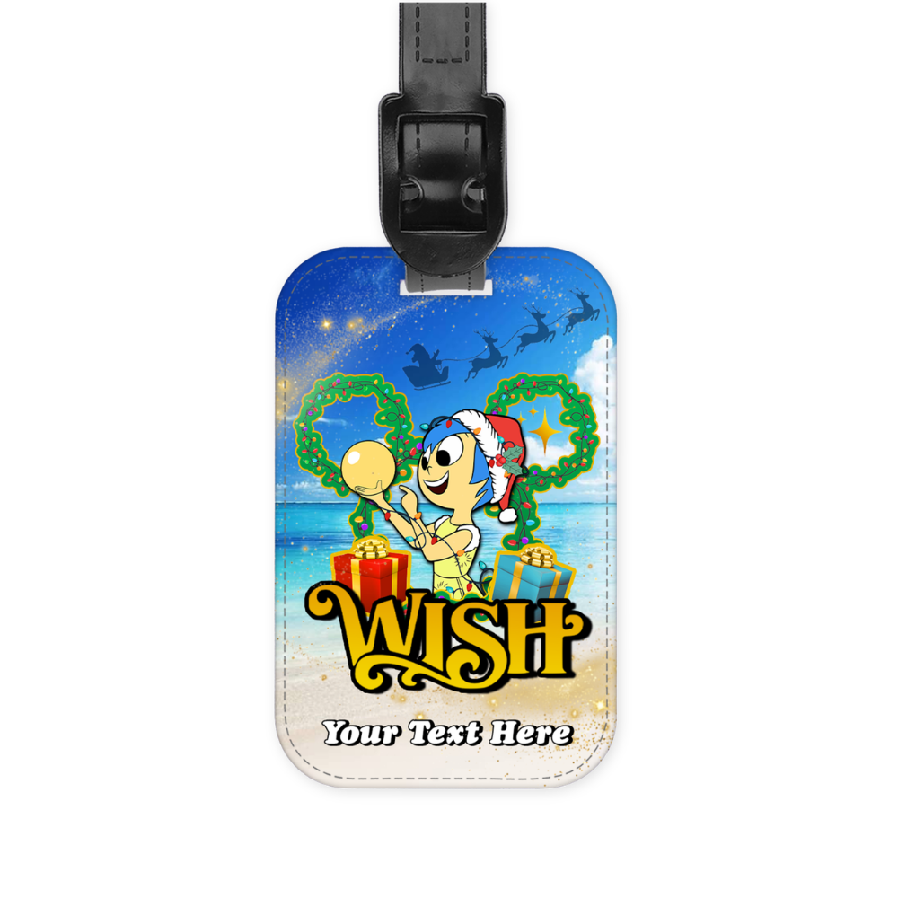 Magical Cruise Line Christmas Luggage Tag - Inside Out
