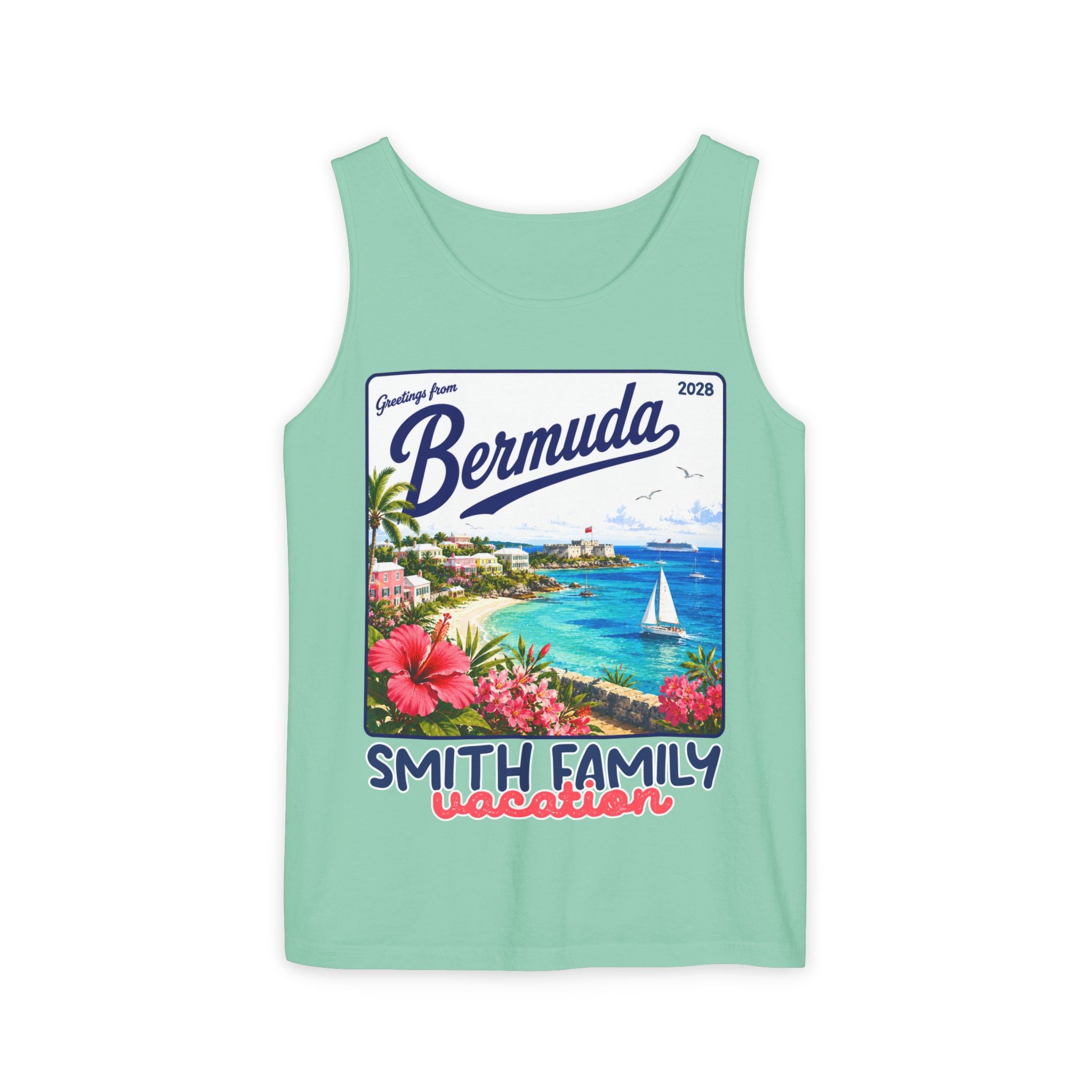Greetings from Bermuda Tank Top - Suite Escape