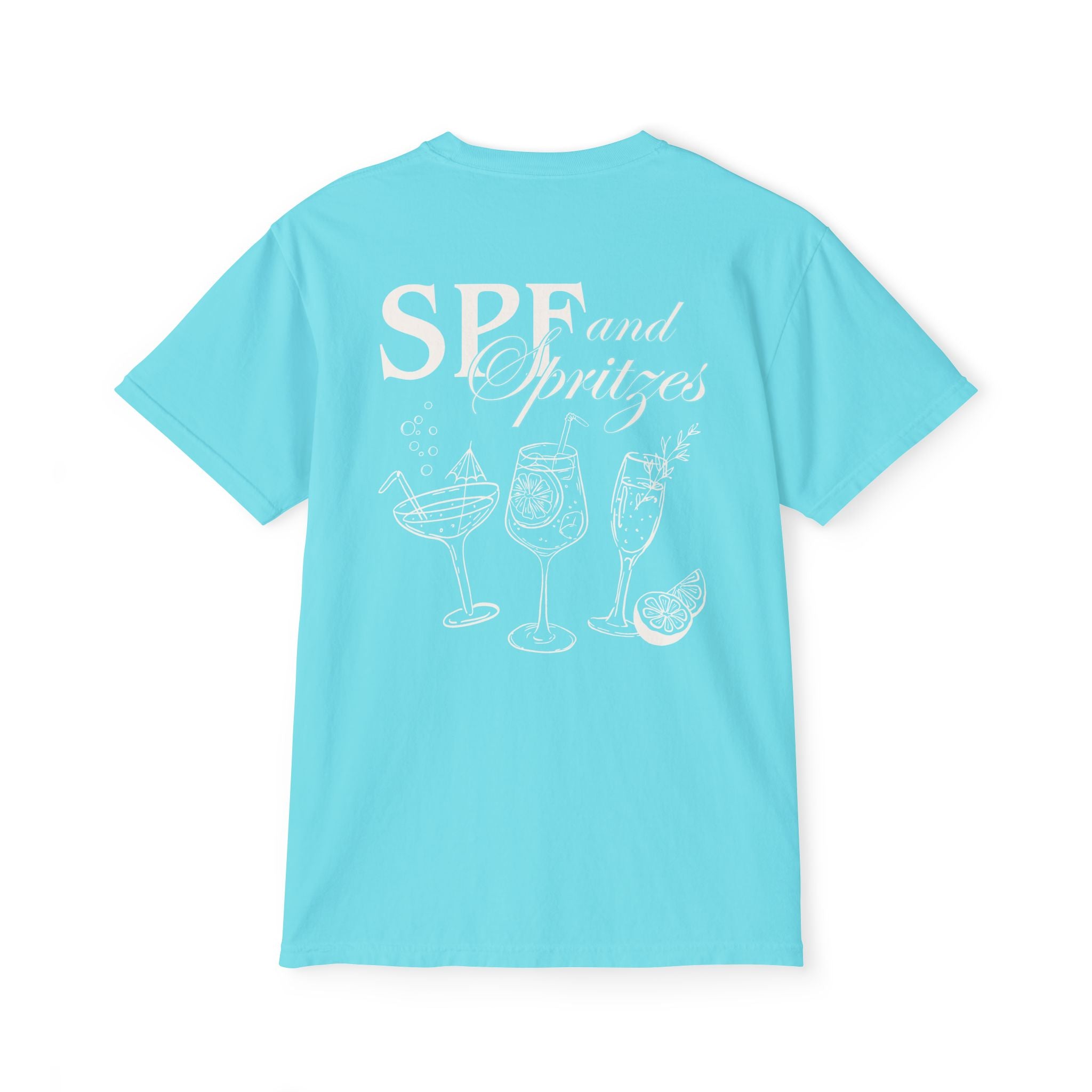SPF & Spritzes Pocket Tee - Suite Escape