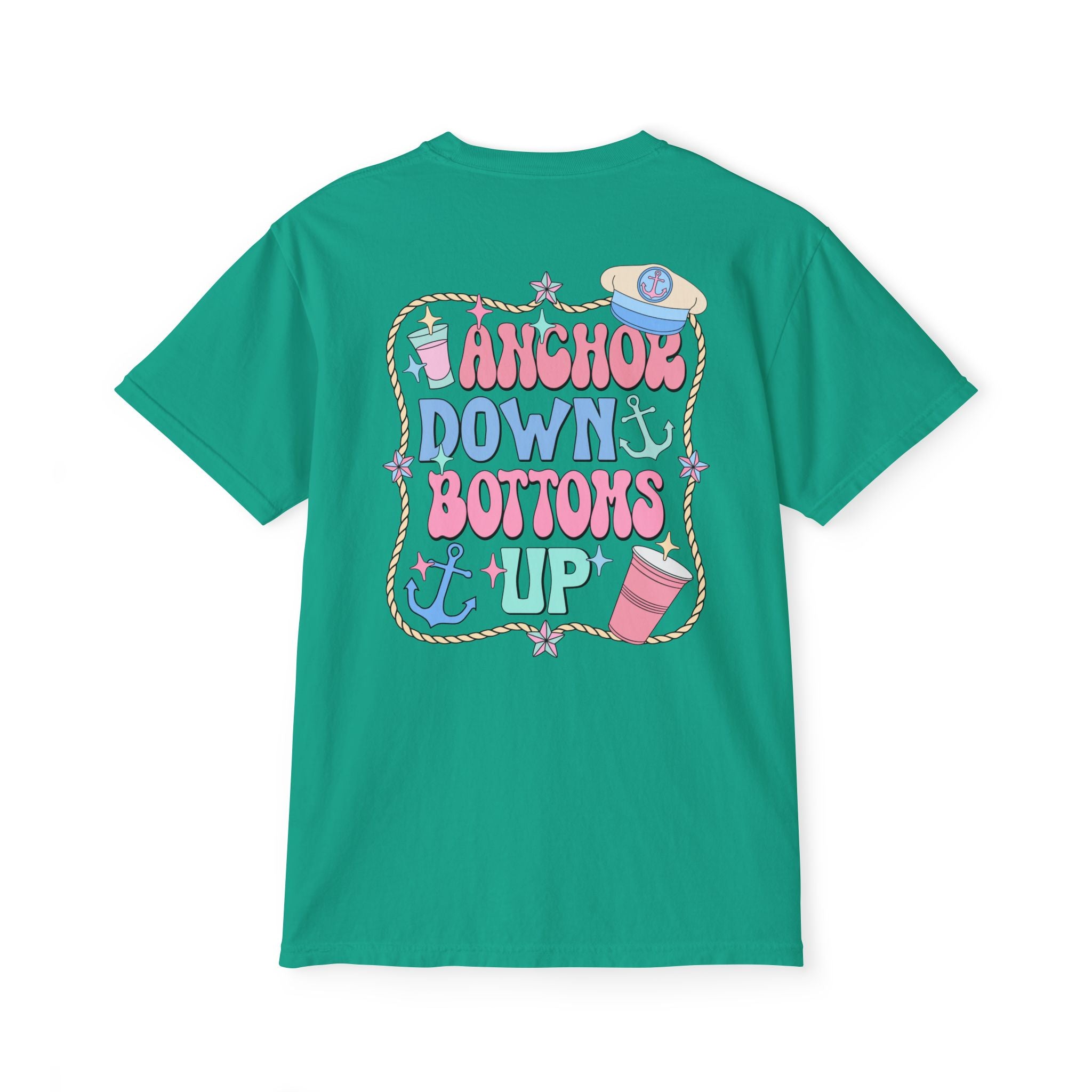 Anchor Down Bottoms Up Pocket Tee
