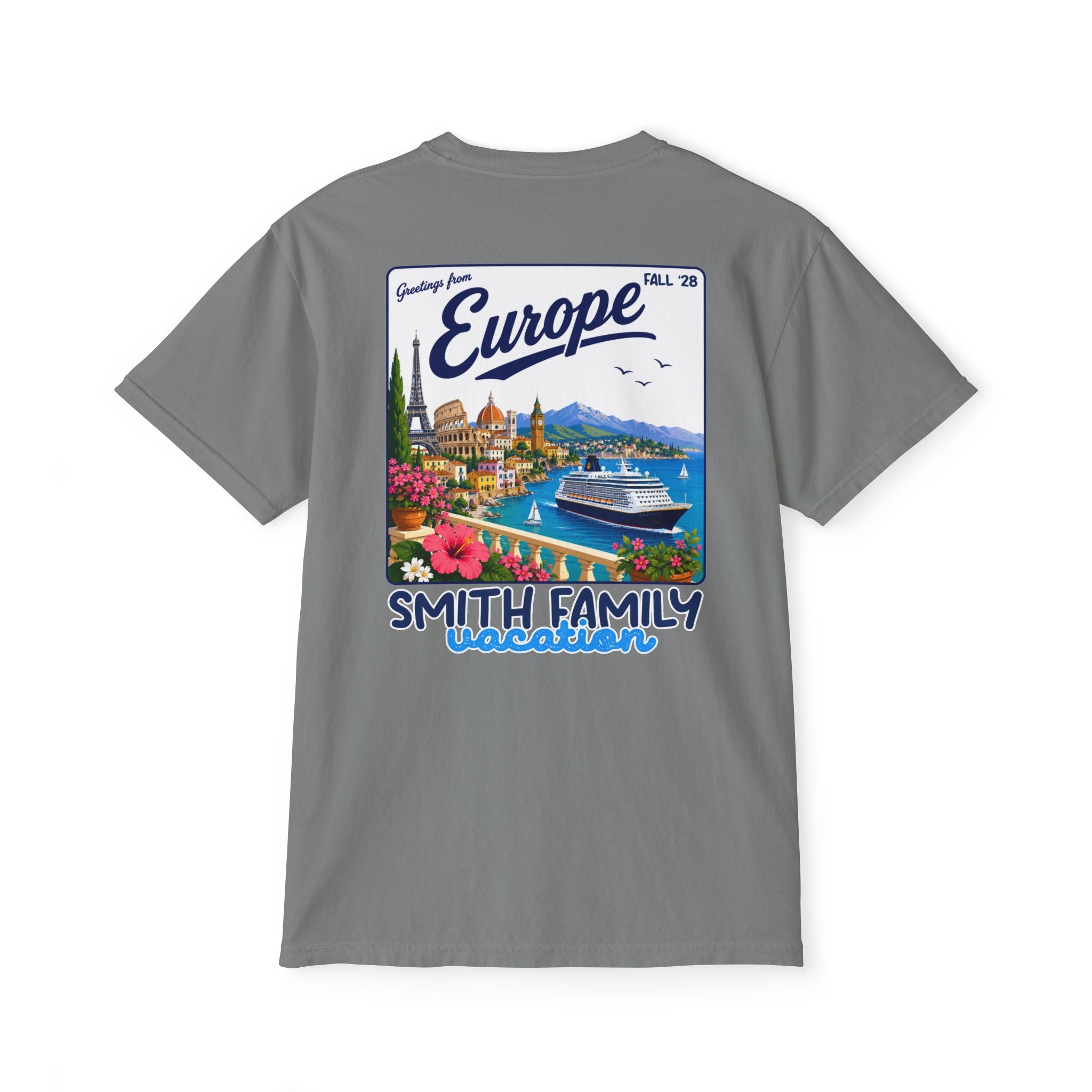 Greetings from Europe Pocket Tee - Suite Escape