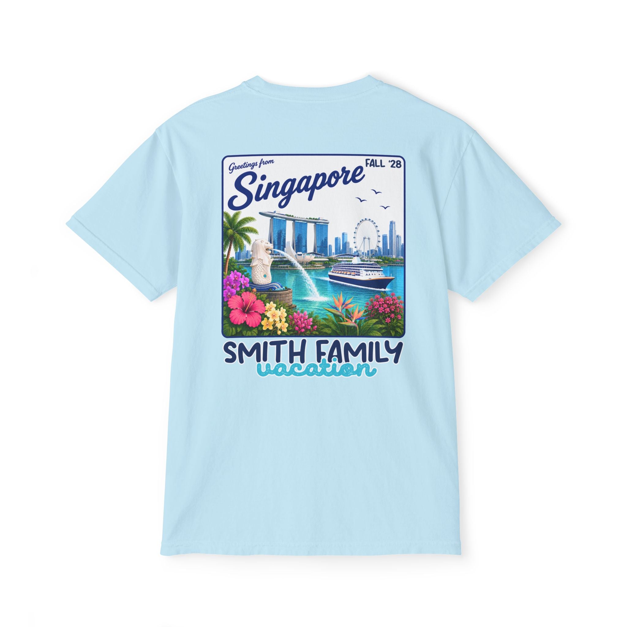 Greetings from Singapore Pocket Tee - Suite Escape