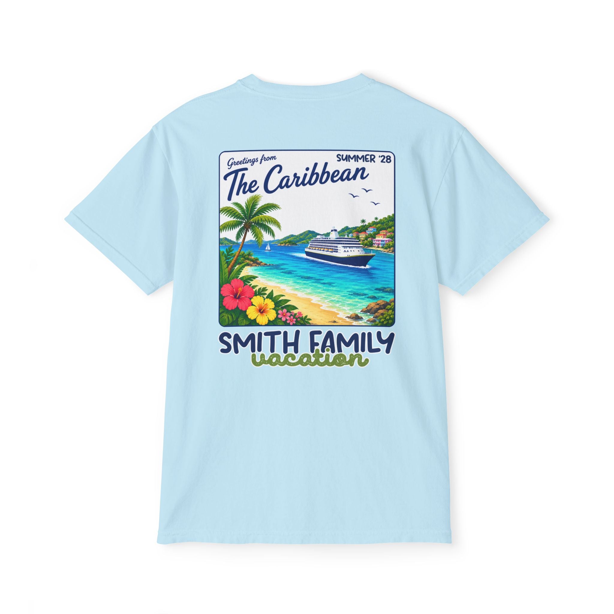 Greetings from the Caribbean Pocket Tee - Suite Escape