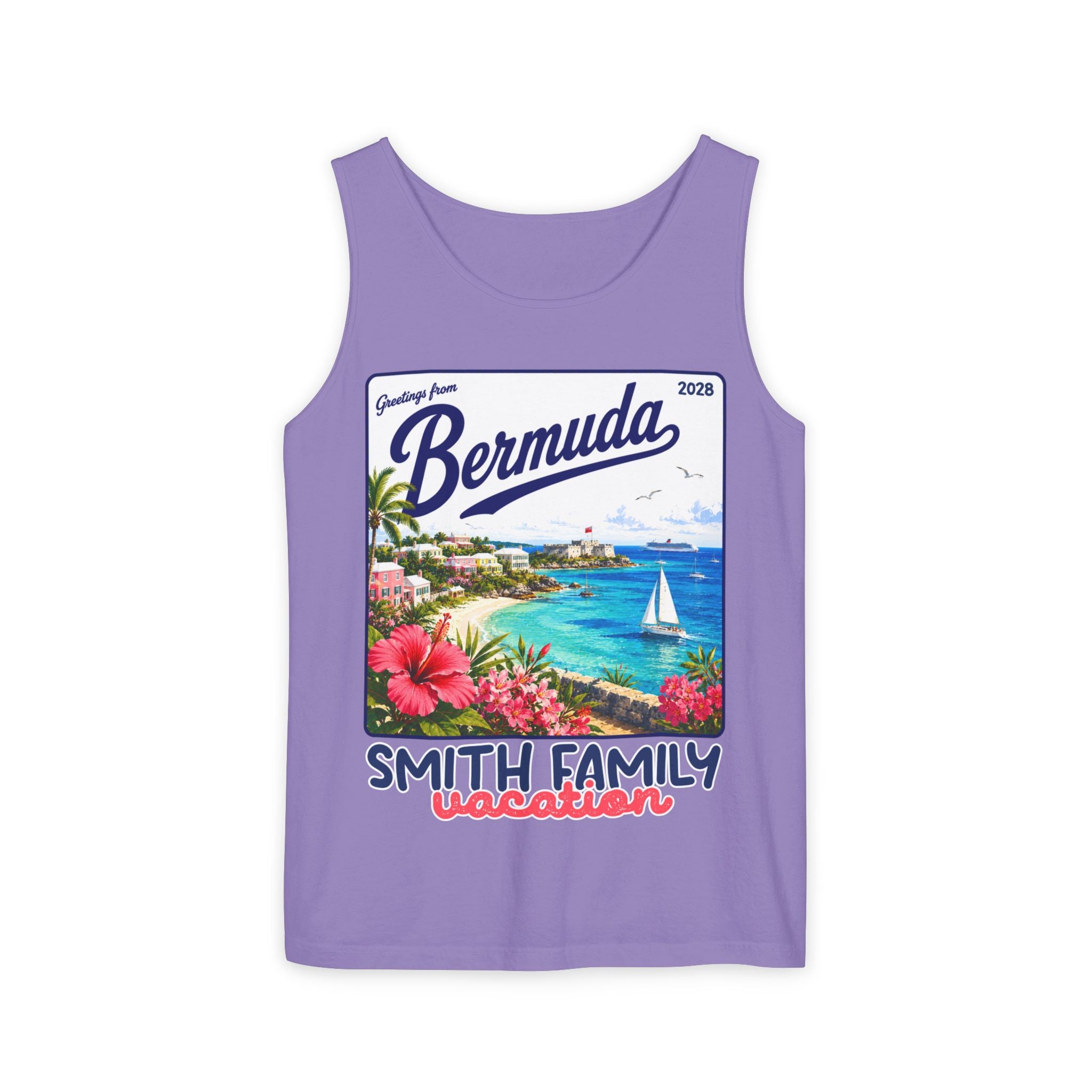 Greetings from Bermuda Tank Top - Suite Escape