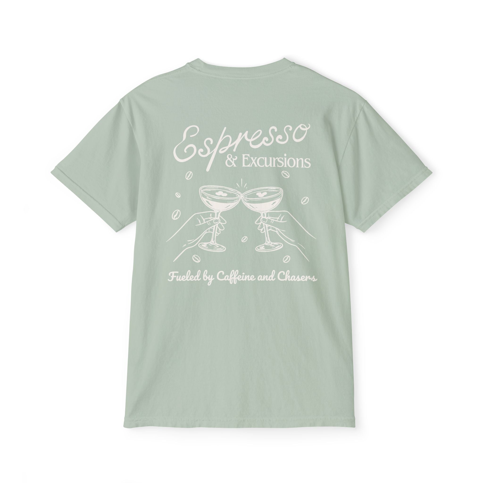 Espresso & Excusions Pocket Tee - Suite Escape