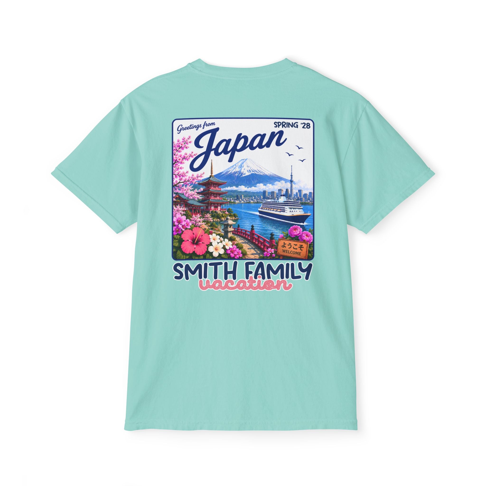 Greetings from Japan Pocket Tee - Suite Escape