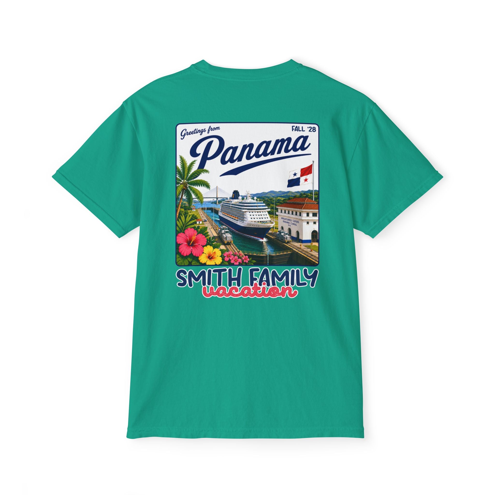 Greetings from Panama Pocket Tee - Suite Escape
