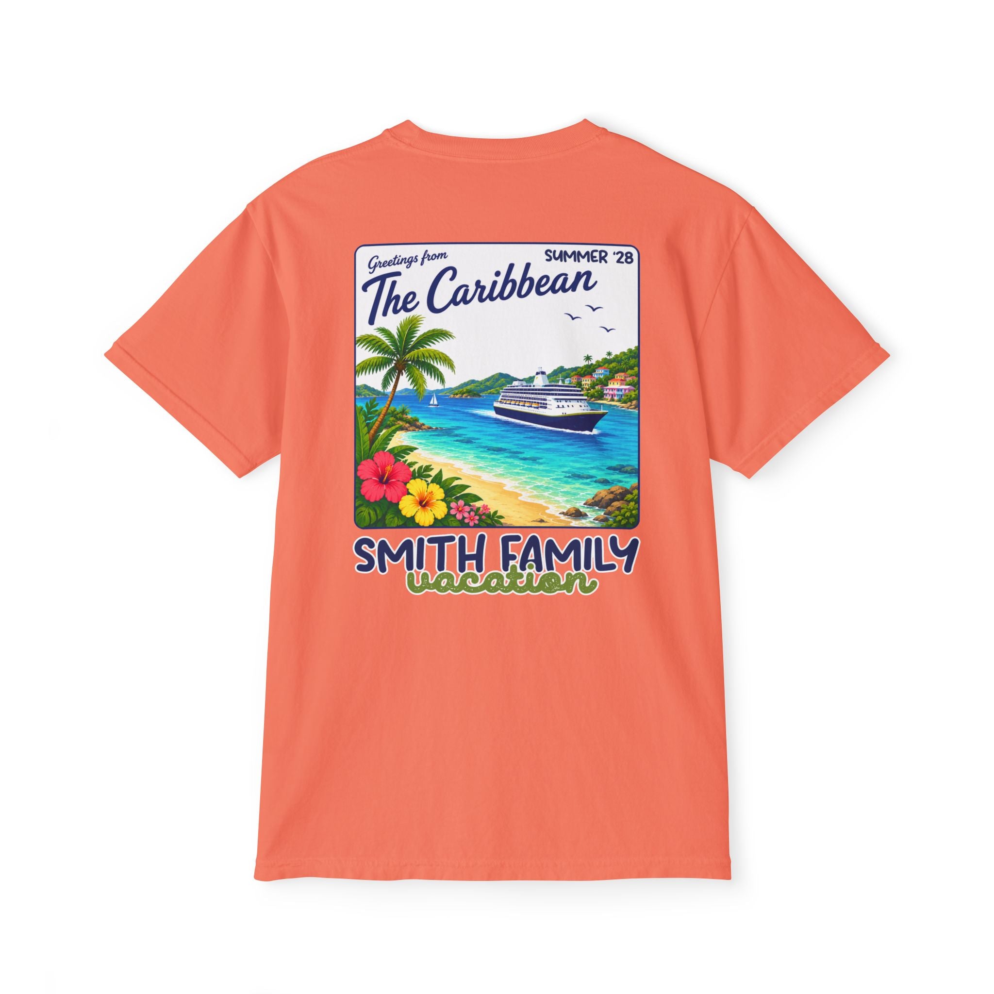 Greetings from the Caribbean Pocket Tee - Suite Escape