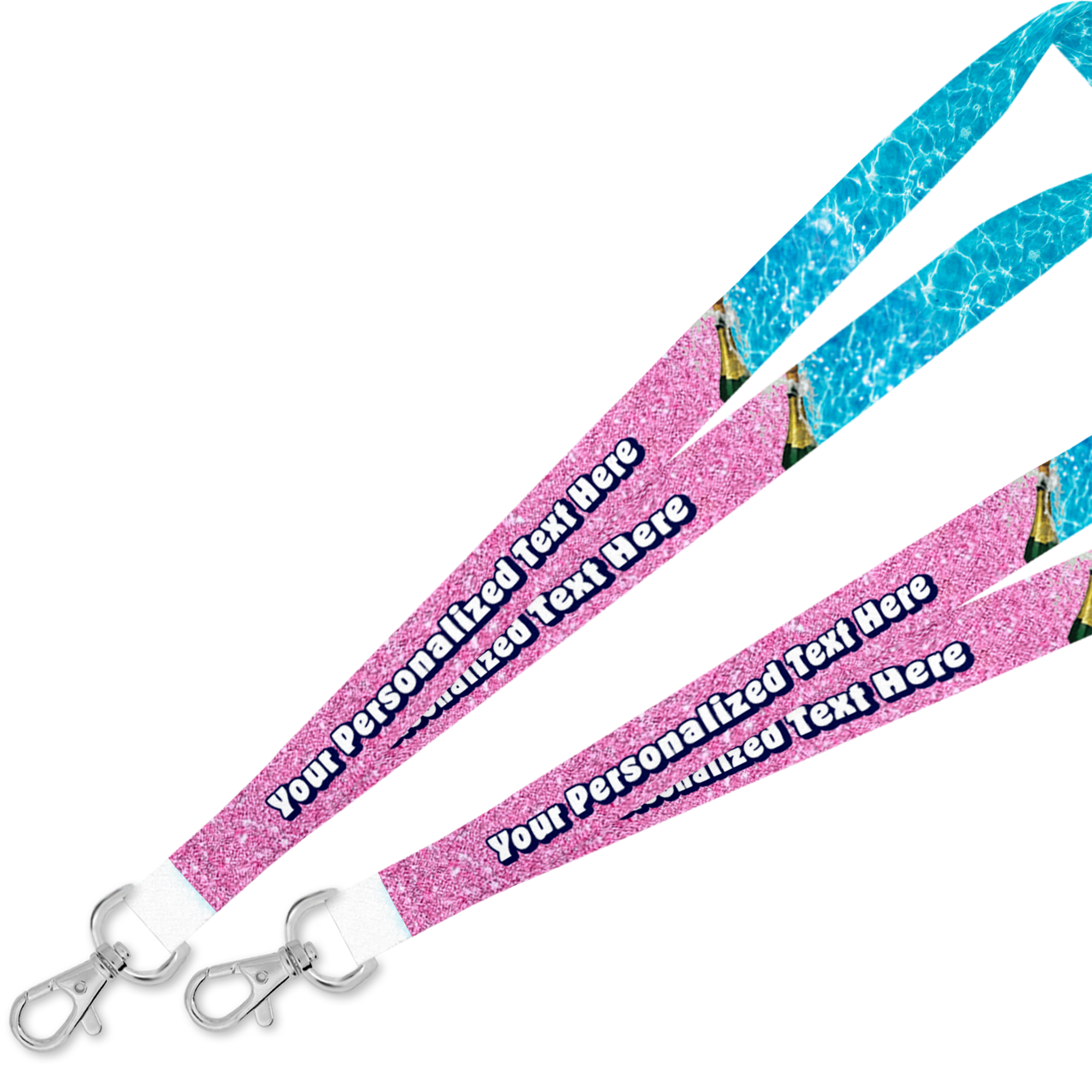 Personalized Lanyard - Pink Celebration - Suite Escape
