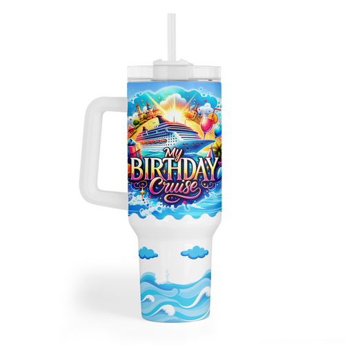 Birthday Cruise Quencher Tumbler - Suite Escape