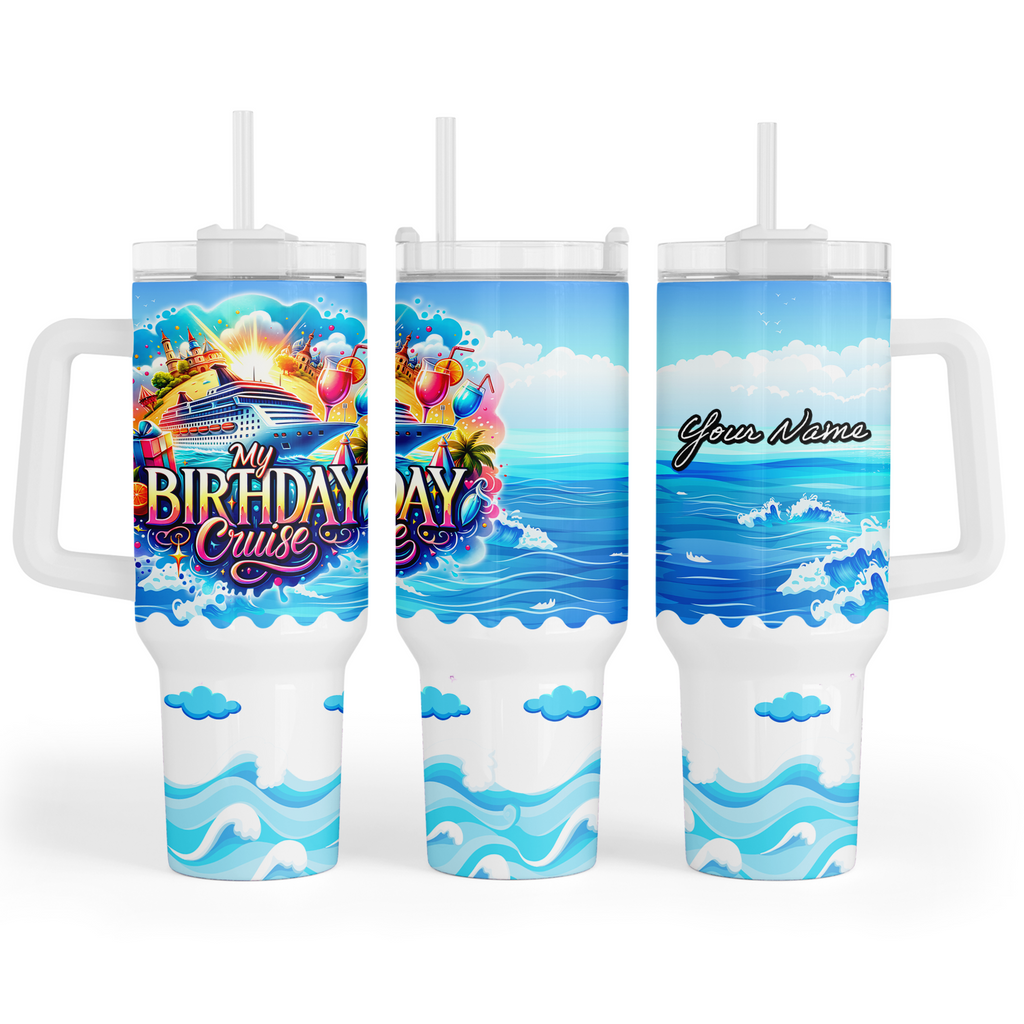 Birthday Cruise Quencher Tumbler - Suite Escape