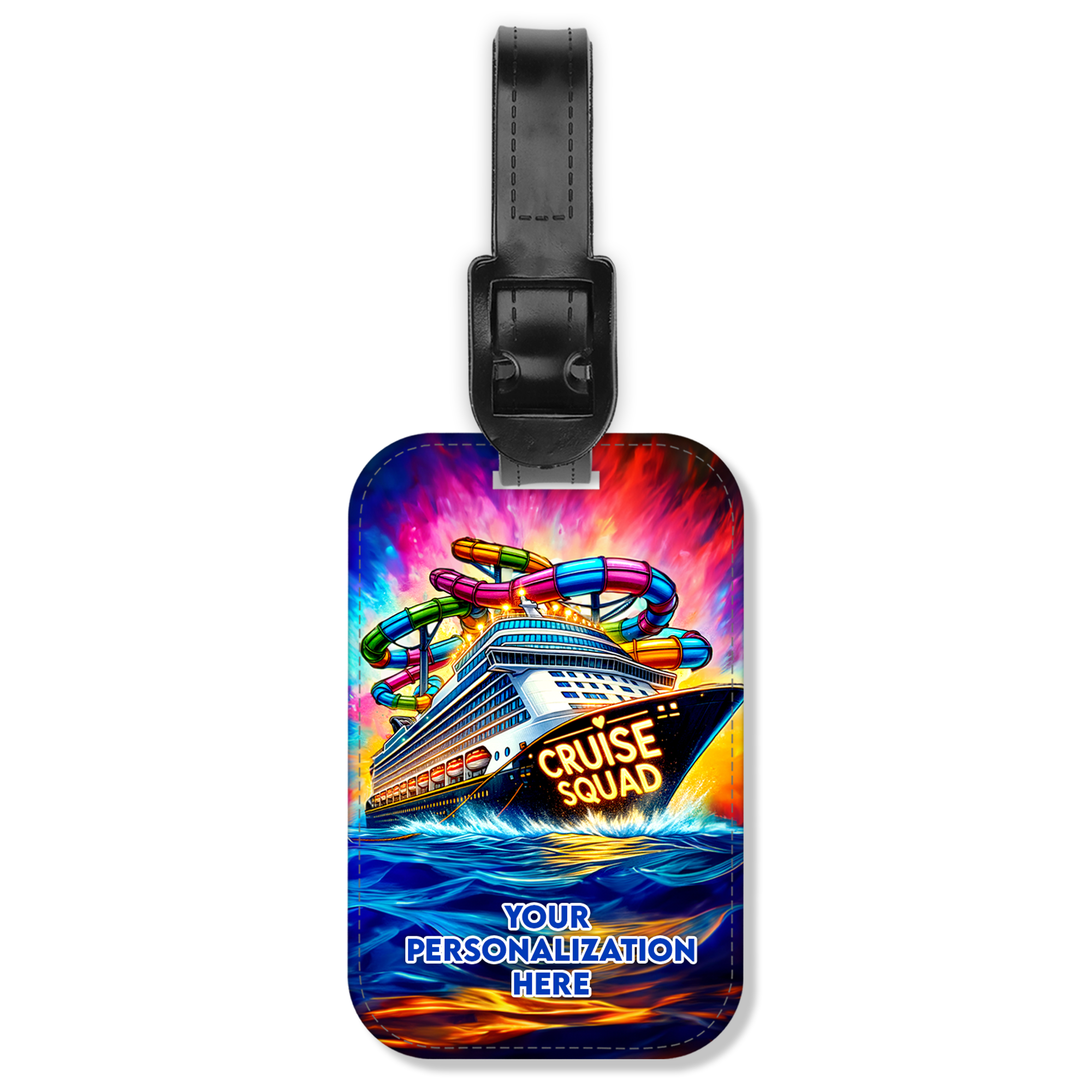 Personalized Luggage Tag - Cruise Squad (Colorful) - Suite Escape