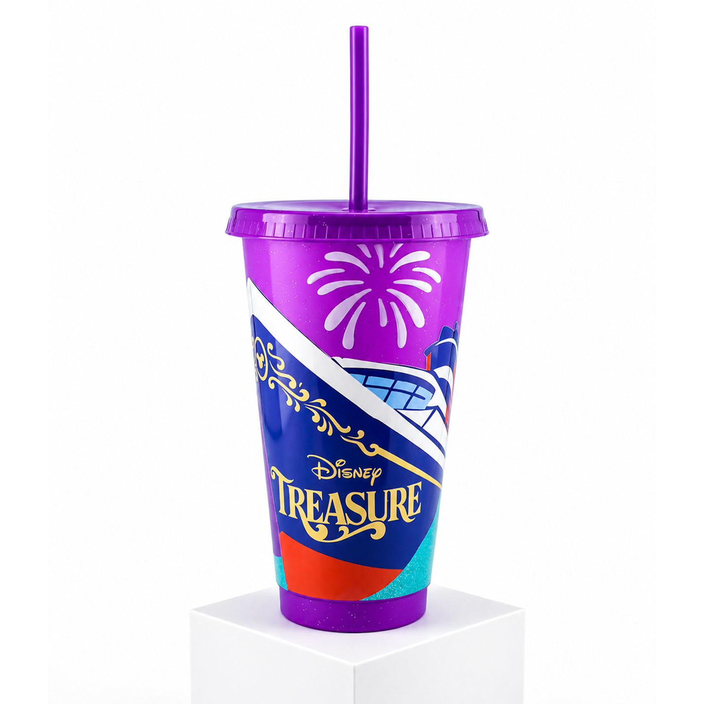 Magical Cruise Line Glitter Tumbler
