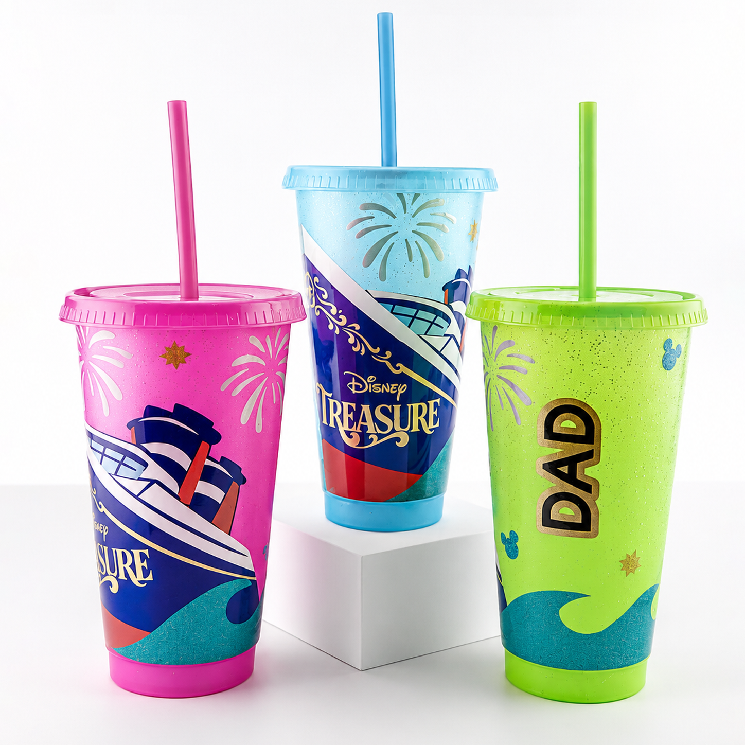 Magical Cruise Line Glitter Tumbler