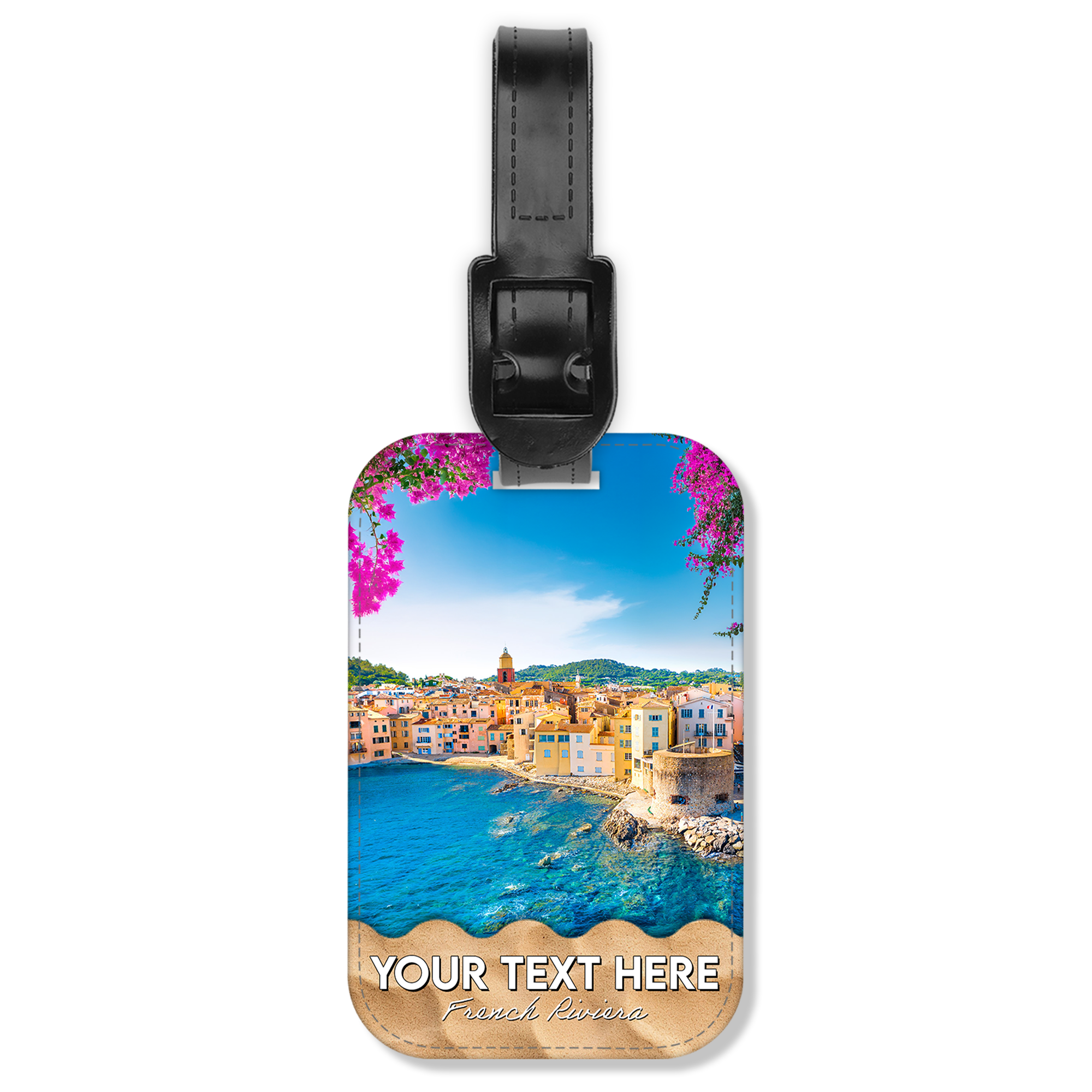 Personalized Luggage Tag - French Riviera