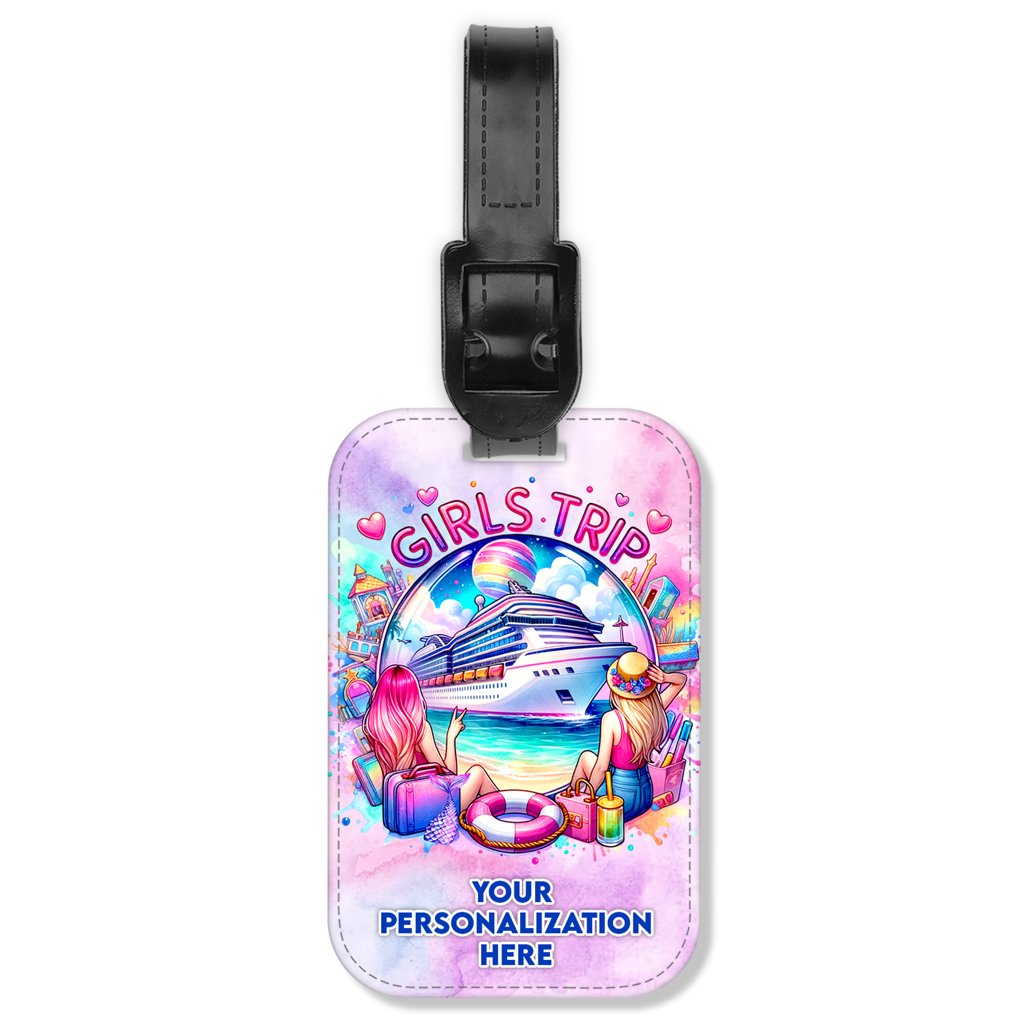 Personalized Luggage Tag - Girls Trip - Suite Escape