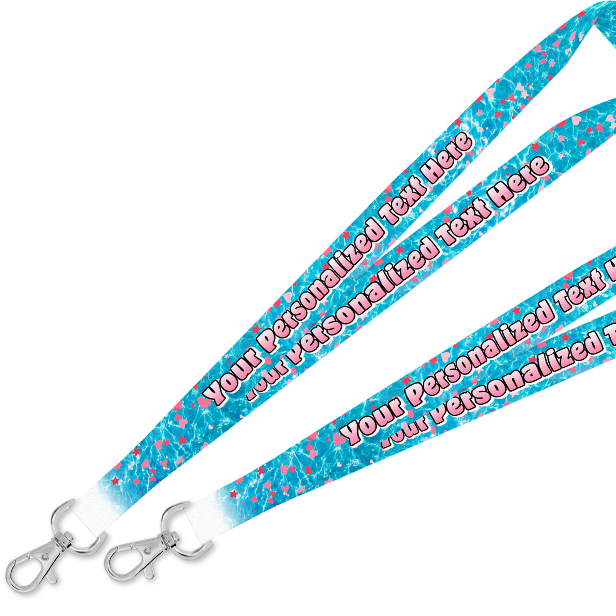 Personalized Lanyard - Heart Confetti - Suite Escape
