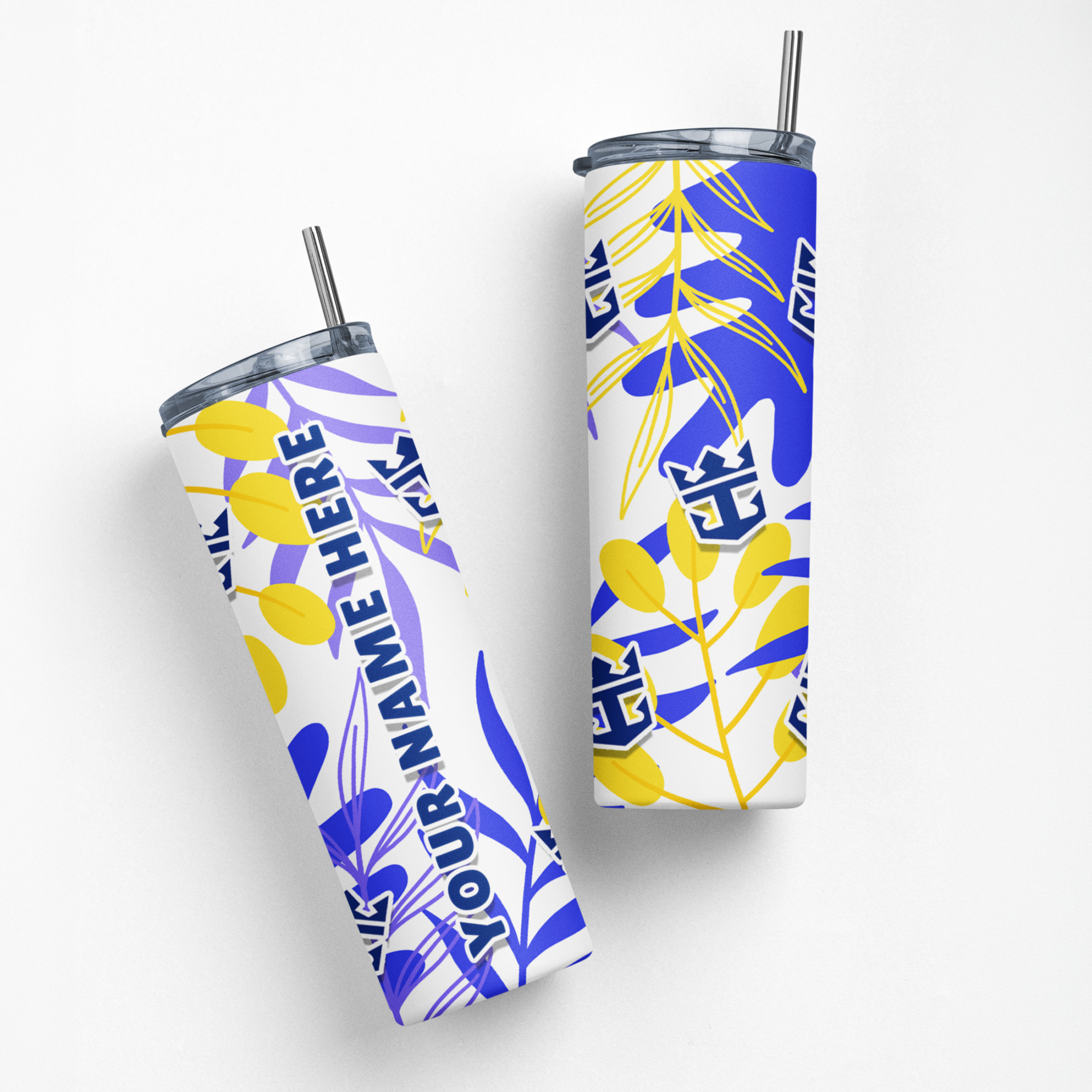 Regal Caribbean Tumbler - Leaves & Logos - Suite Escape