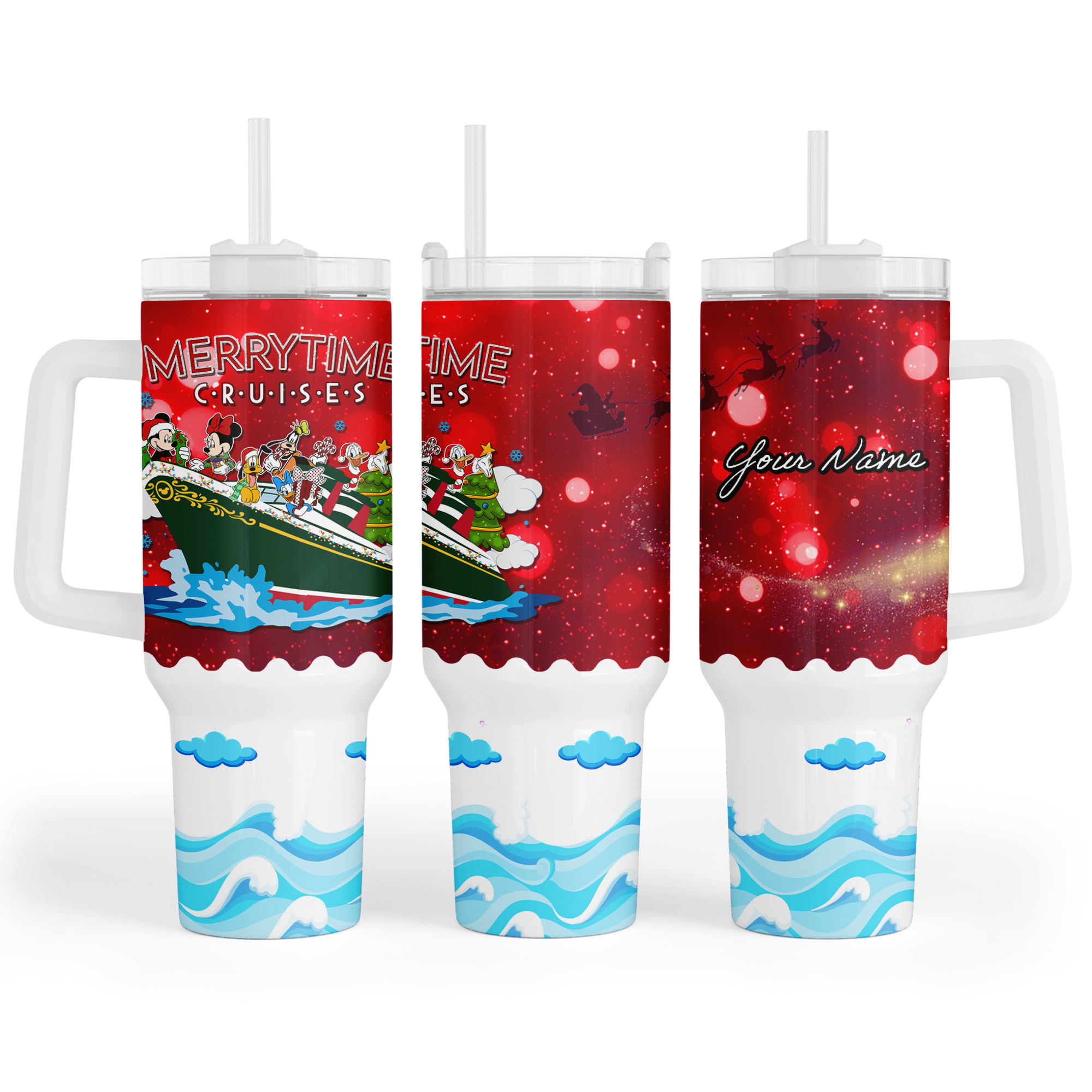Merrytime Christmas Cruise Quencher Tumbler - Suite Escape
