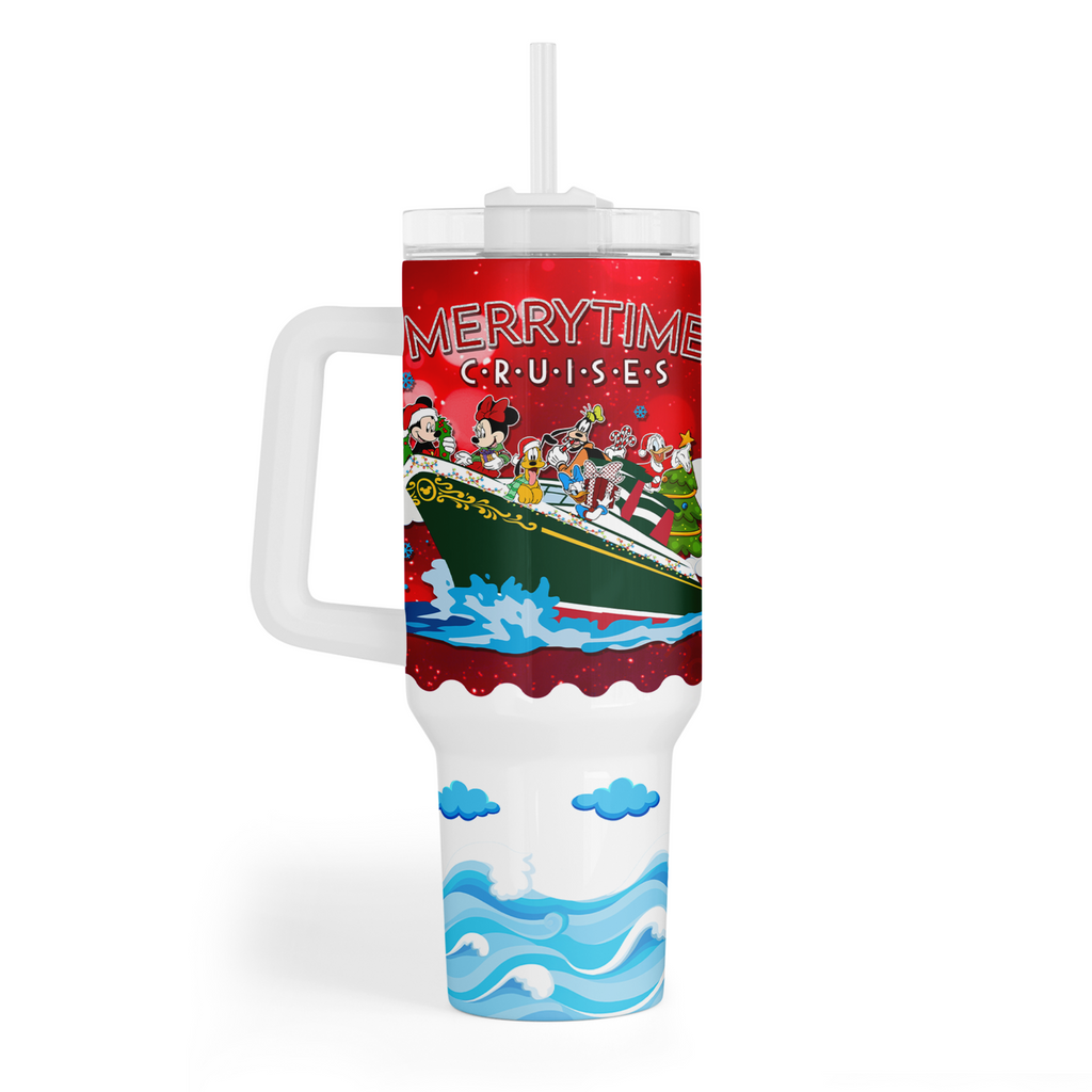 Merrytime Christmas Cruise Quencher Tumbler - Suite Escape