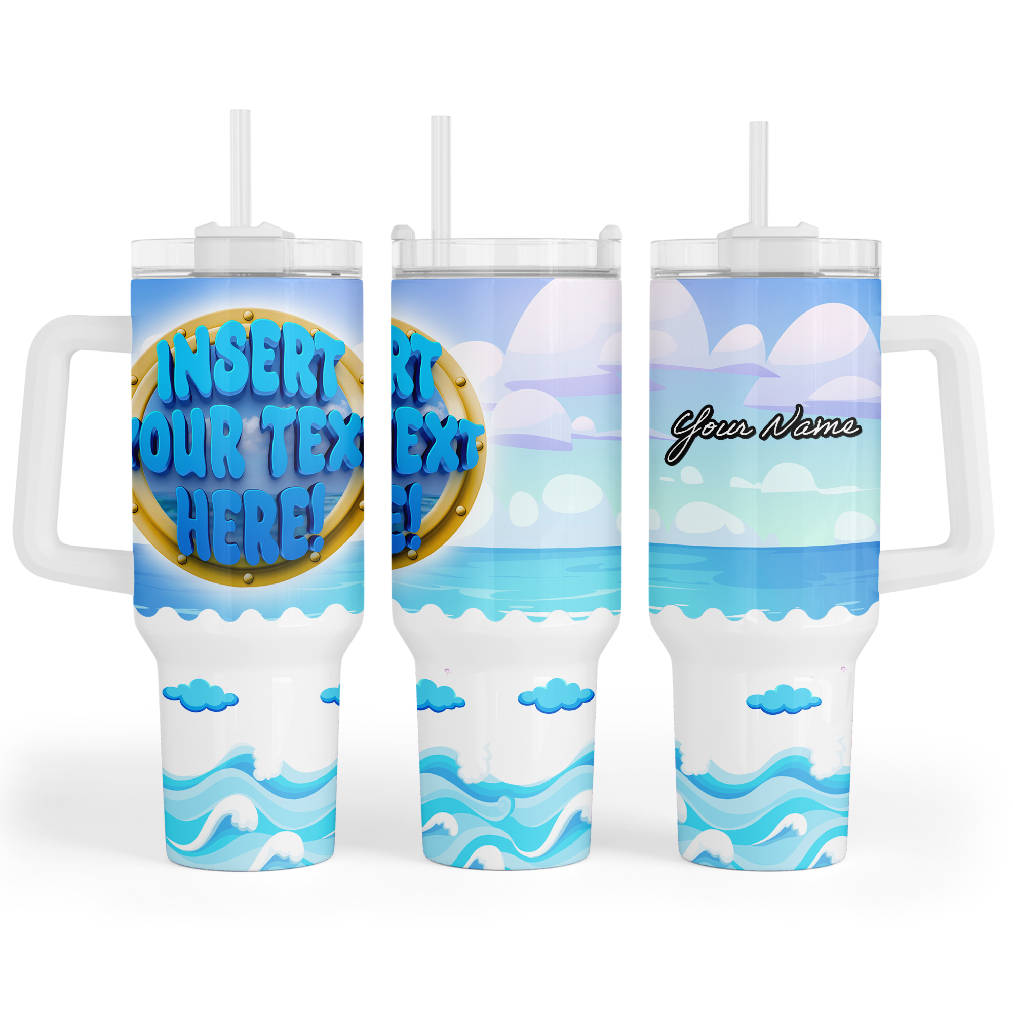 Personalized Porthole Quencher Tumbler - Suite Escape