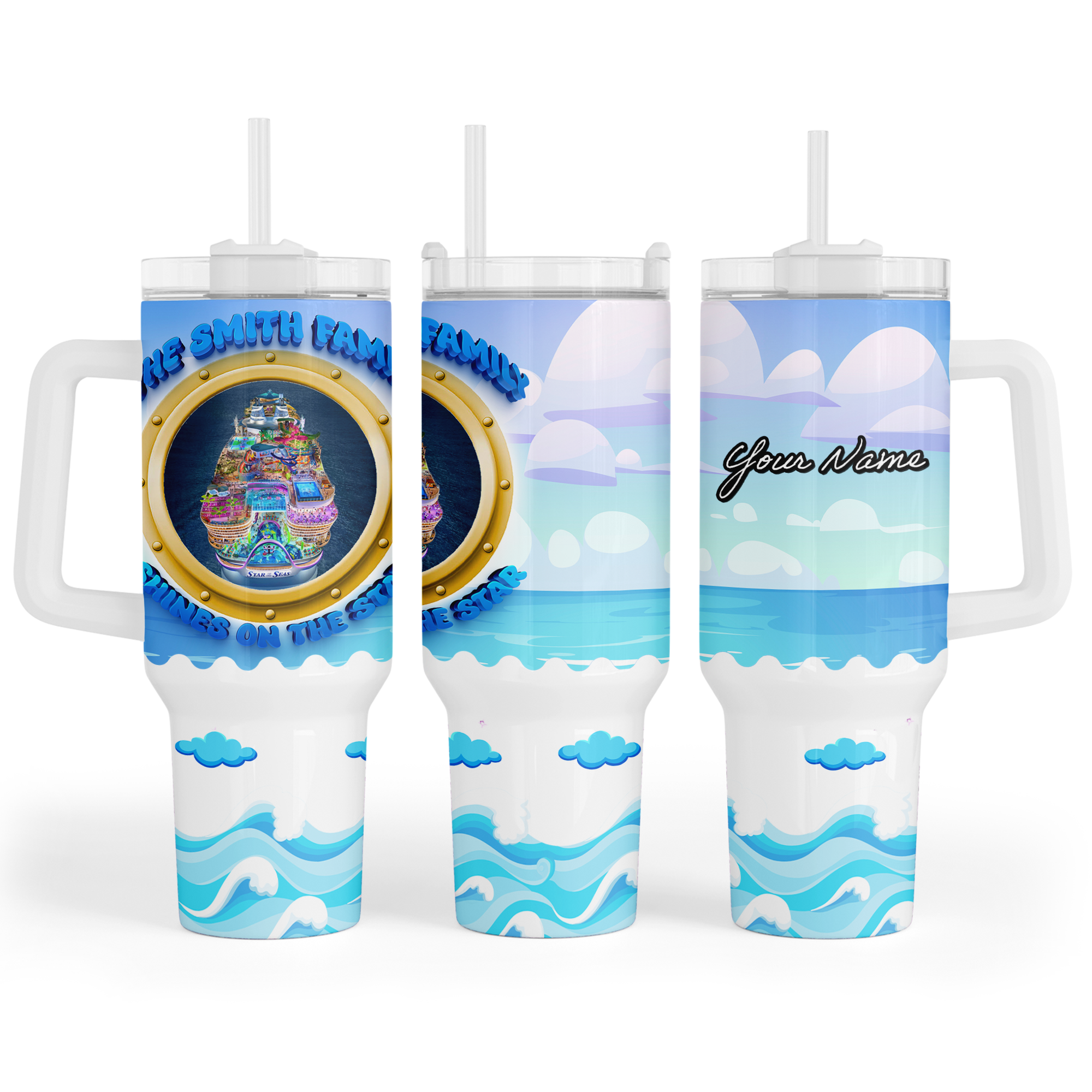Regal Caribbean Porthole Quencher Tumbler - Star - Suite Escape