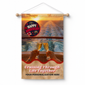 Personalized Anniversary Cabin Door Banner