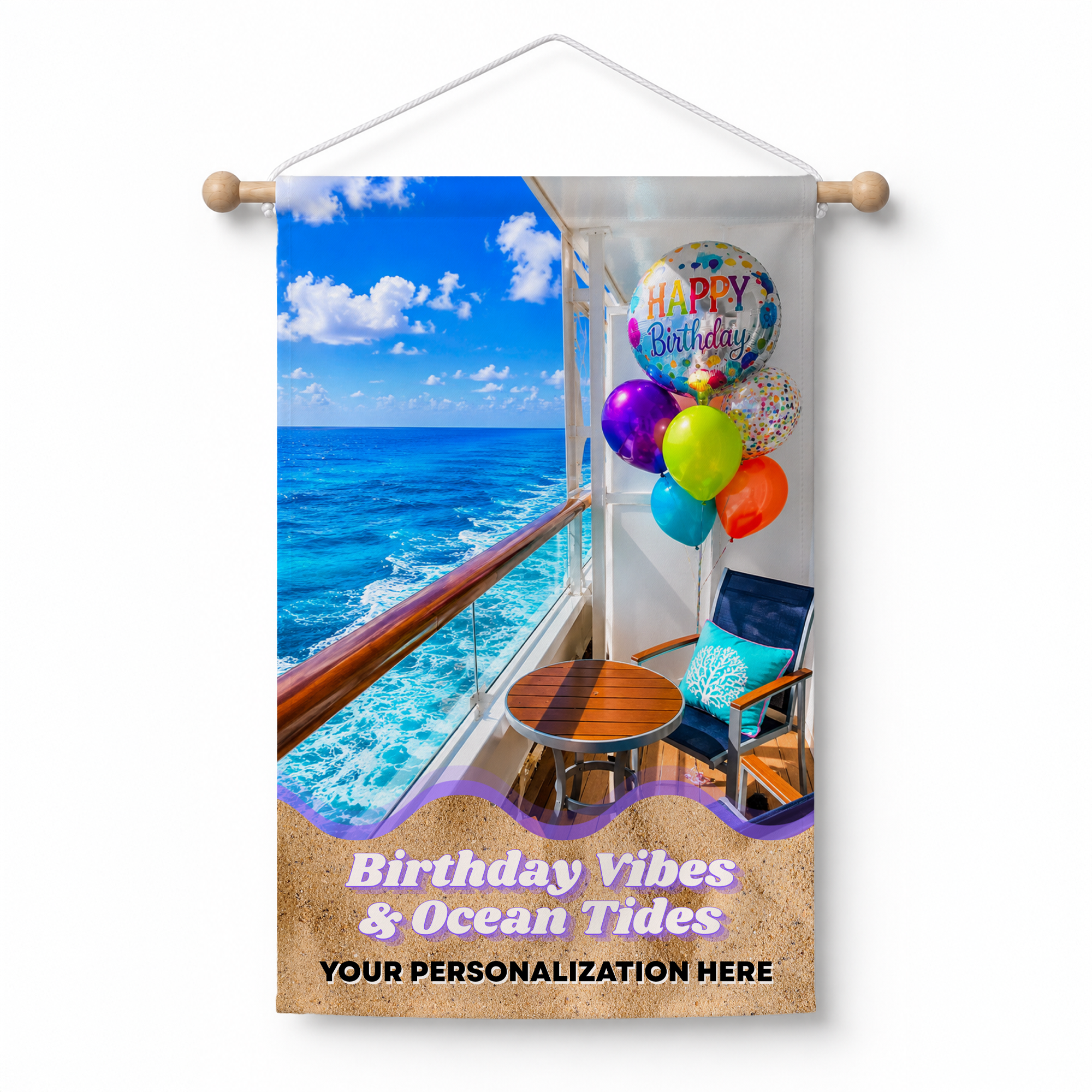 Personalized Birthday Cabin Door Banner