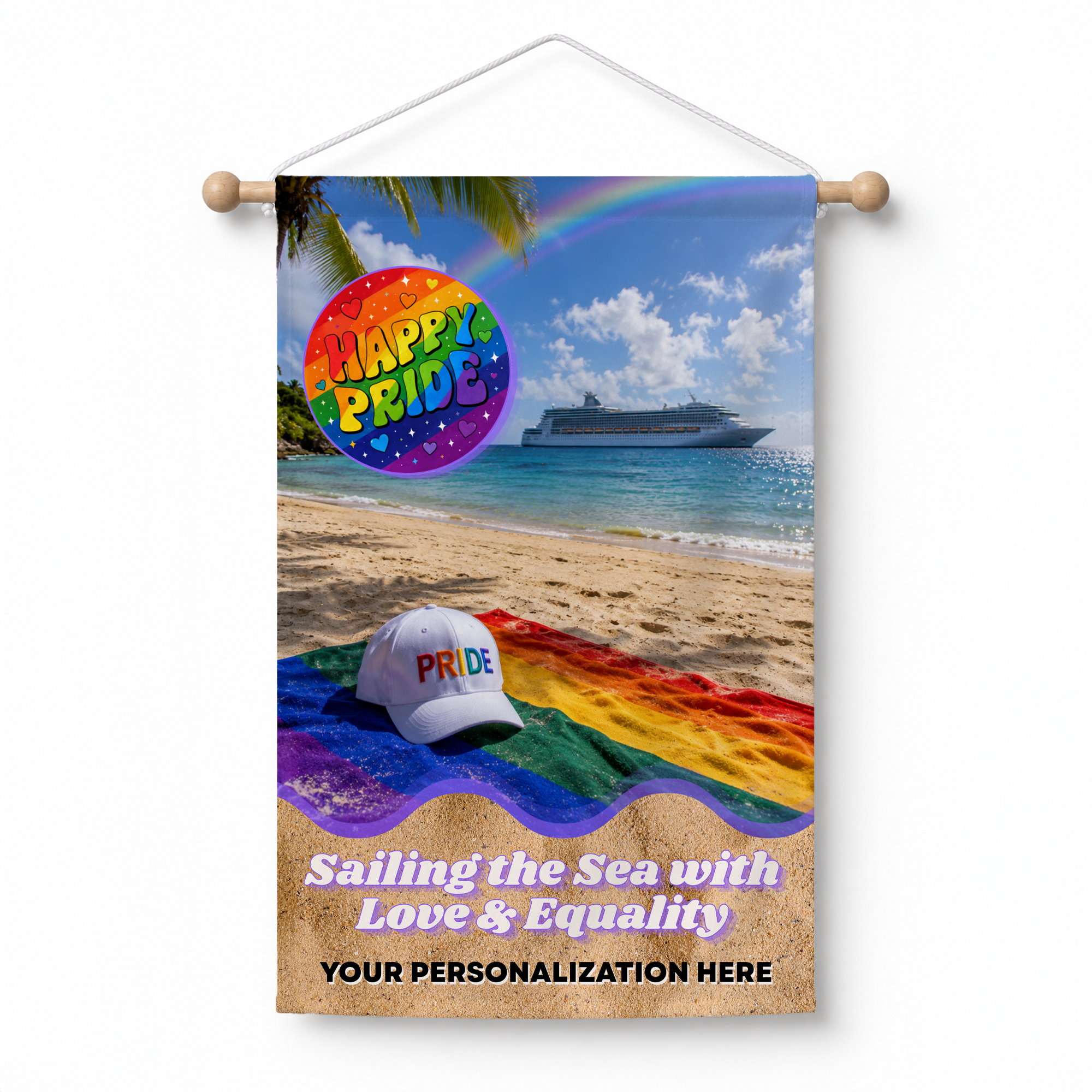Personalized Pride Cabin Door Banner
